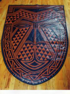 Kuba Mask floor mat0021